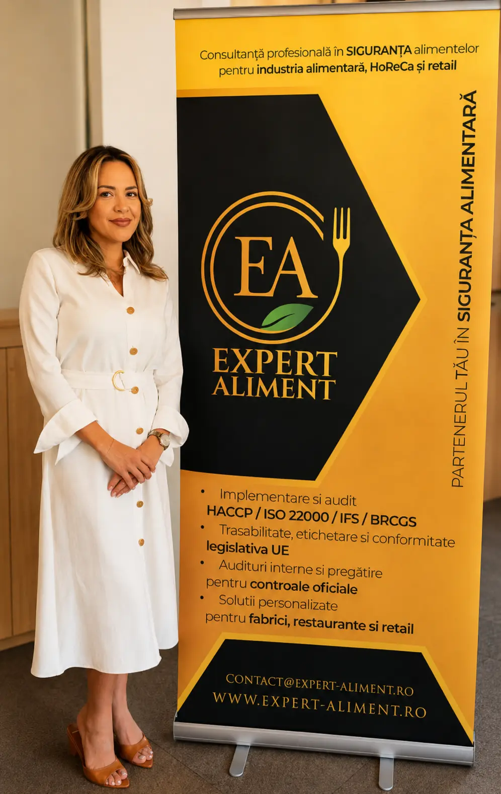 Ely Neagu, consultant în siguranță alimentară și fondator Expert Aliment